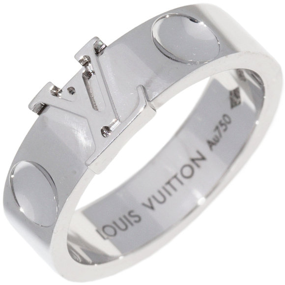 Louis Vuitton Louis Vuitton K18WG Ring Q9K97E Metal Ring Q9K97E - Picture 1 of 5